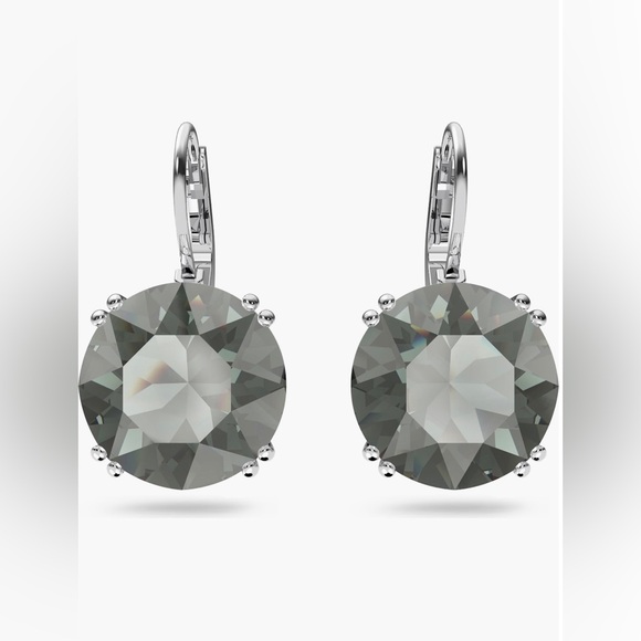 Swarovski Jewelry - New SWAROVKI Millenia Round Crystal Drop earrings - Charcoal
